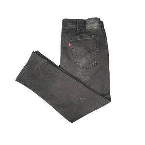Levis Mens 514 Straight Fit Jeans W38 L30 Black Denim Casual Wear